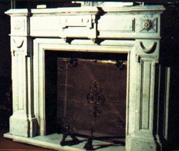 Μαρμάρινο πλαίσιο τζακιού - Αντίκα